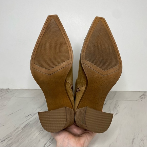 Steve Madden Sparrow Brown Suede Heeled Bootie 11M - Picture 14 of 15